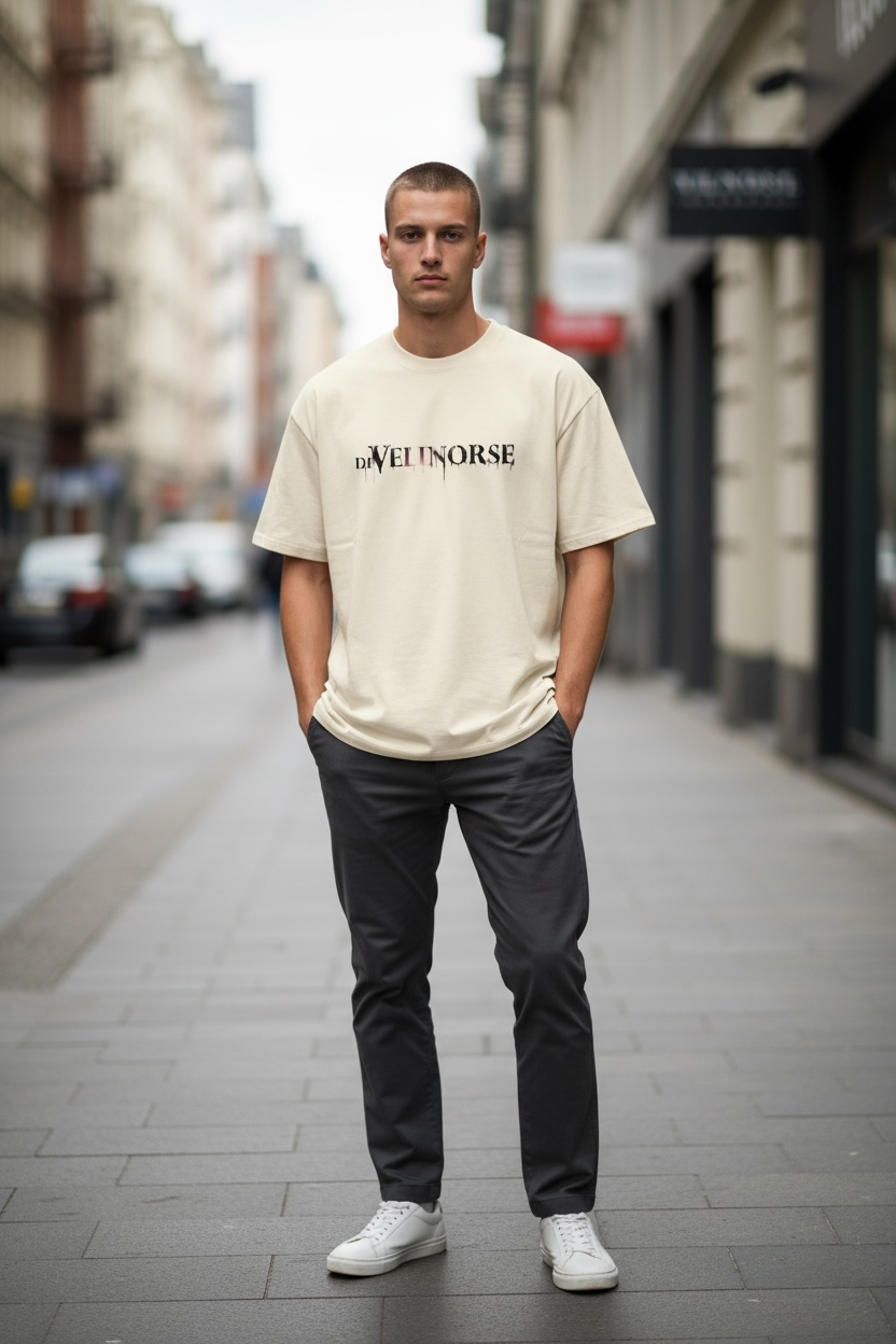 DeVelinorse crew neck t-shirt - Bone