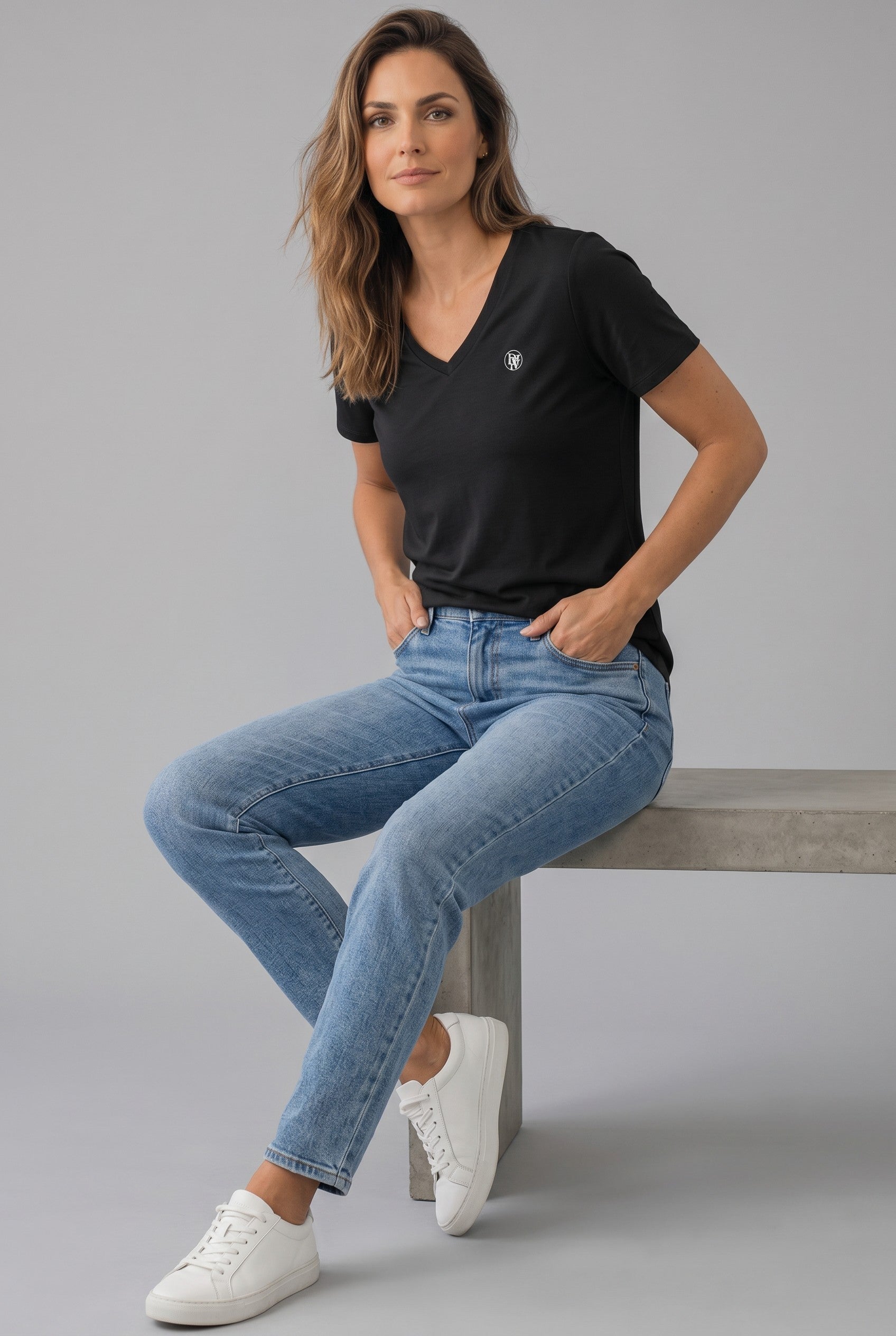 DeV v-neck t-shirt Black